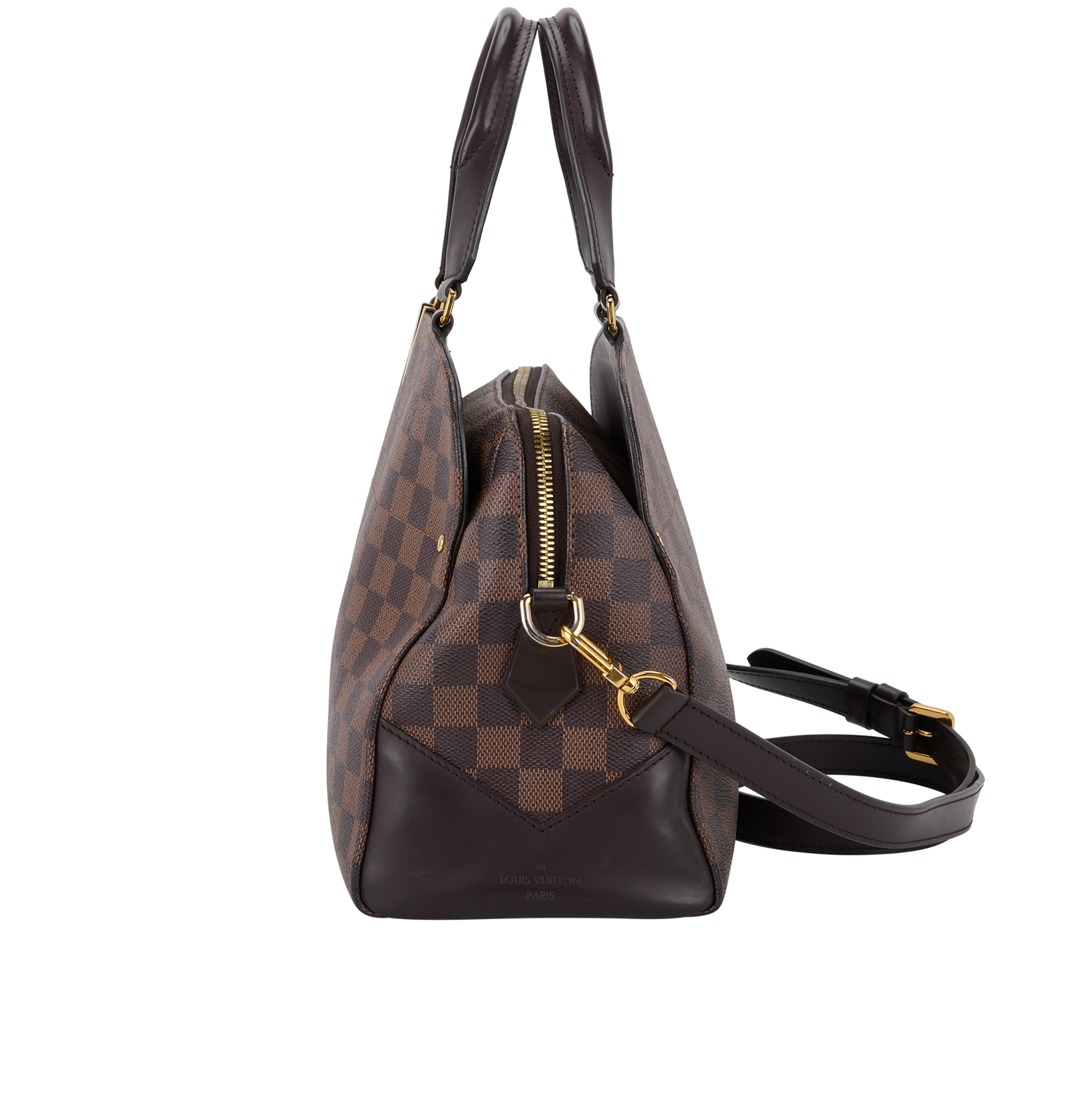 Kensington Bowling Bag, &pound;850, Handbags, Brown, Canvas, Bottom view